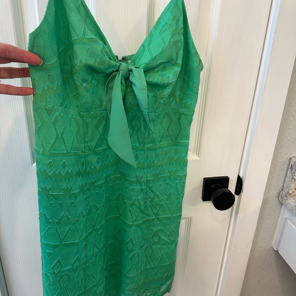 Alice + Olivia Green Mini Dress